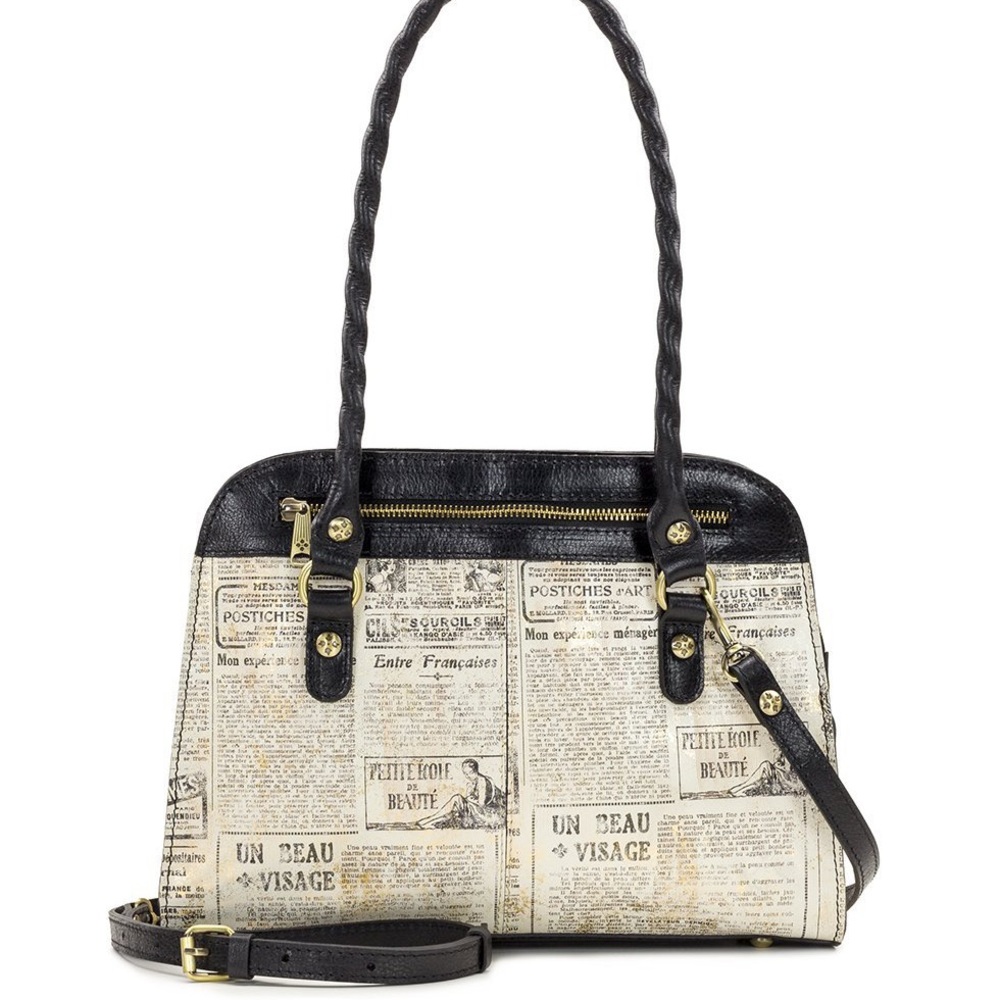 Patricia Nash Newspaper Calvi Square Box Purse NWT